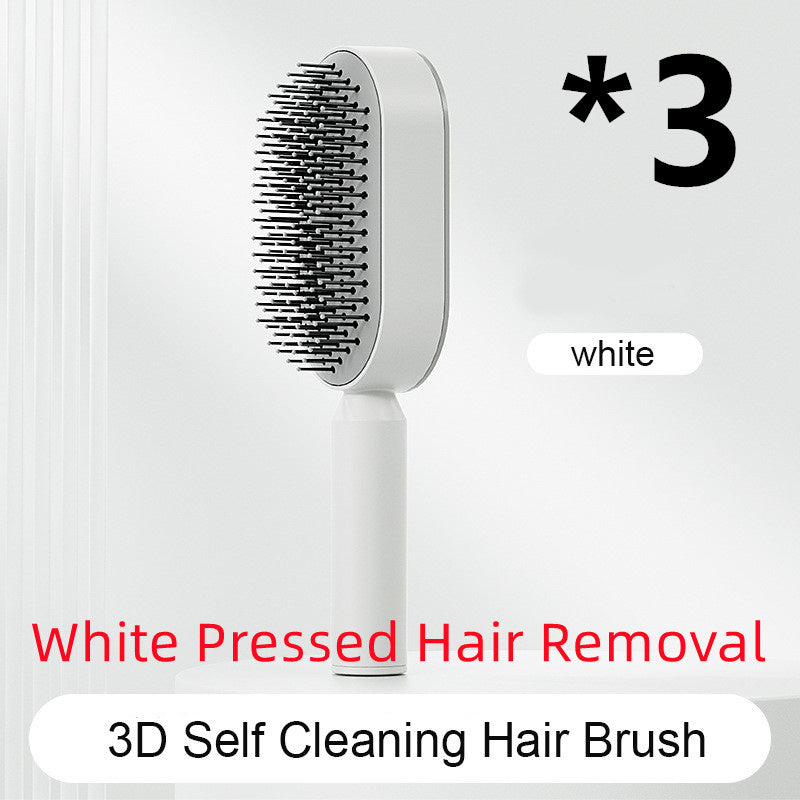 Hair Brush For Women, One-key Cleaning Hair Loss Airbag Massage Scalp Comb Anti-Static Hairbrush
