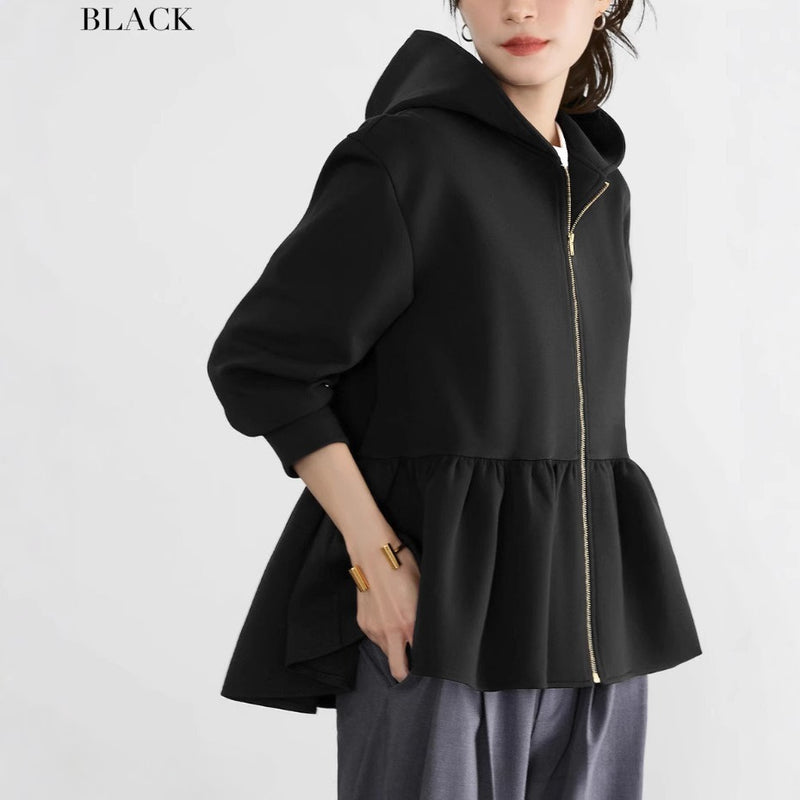 New Japanese And Korean Style Women's Hooded Sweatshirt Jacket