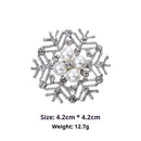 Minimalist Pearl Floral Brooch With Diamond Flower Accessory Pin