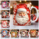 Creative 3D Christmas Ceramic Mug Unique Space Design Christmas Gifts For Kids Adults Kitchen Gadgets