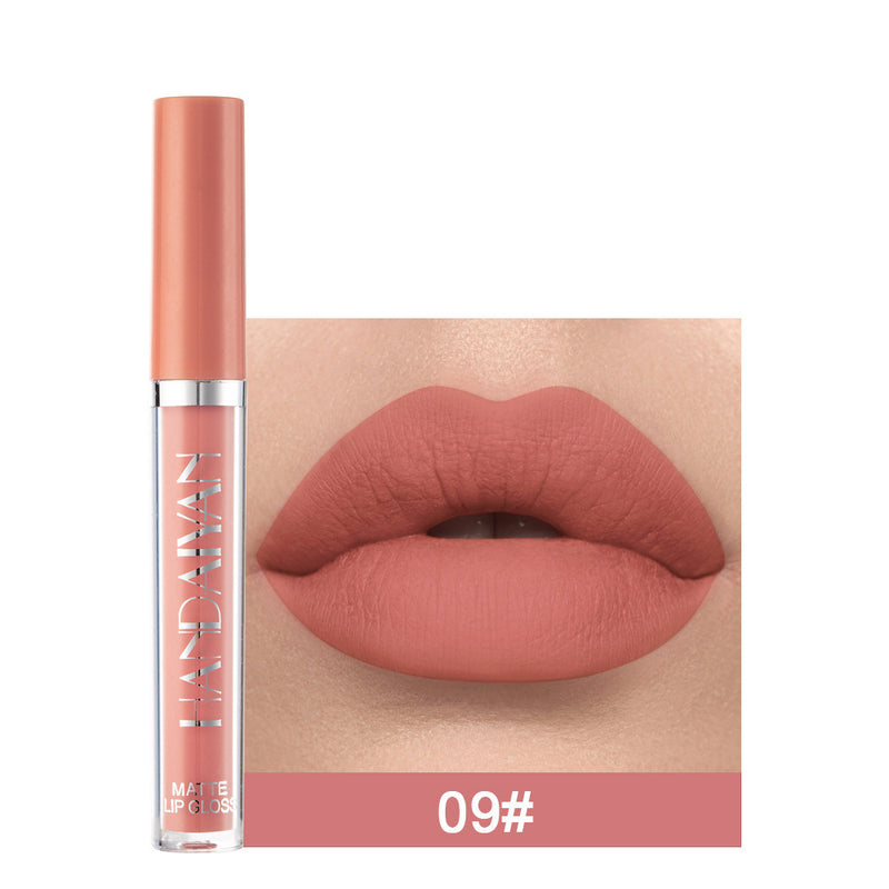 HANDAIYAN Matte Non-stick Cup Lip Gloss, Non-fading Matte Liquid Lipstick