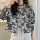 New Loose Versatile Korean-style Floral Print Jacket