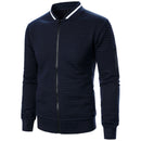 Men's Zip-up Stand Collar Sweatshirt Jacket