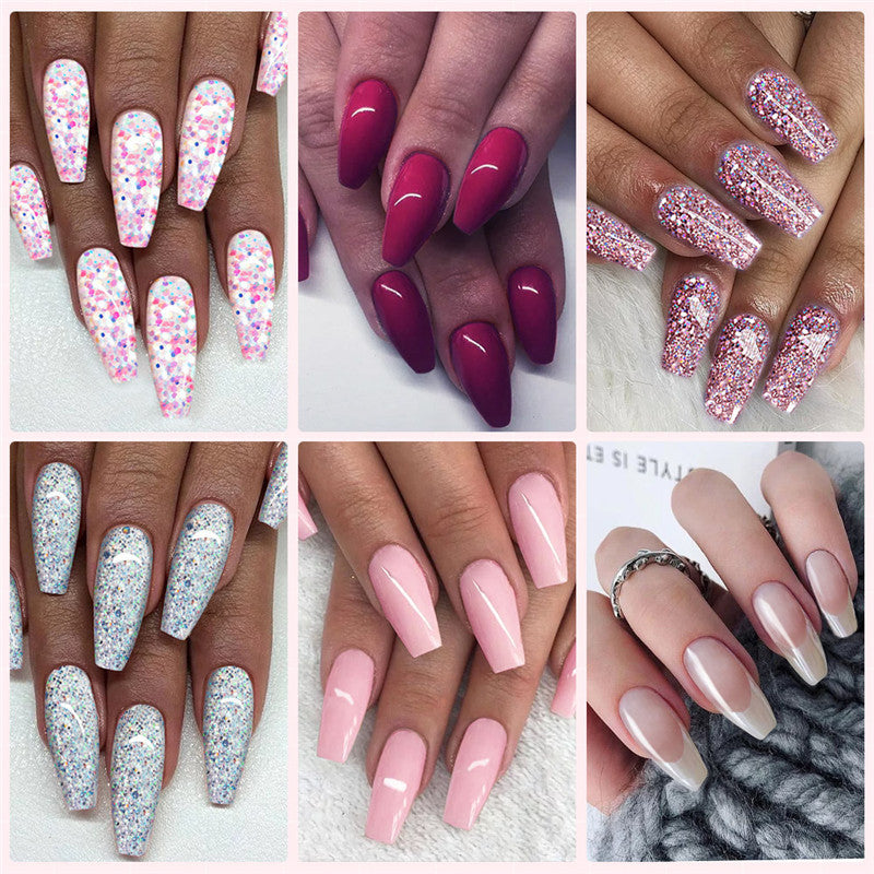 Rosalind Multi-color mixed nail solid model glue