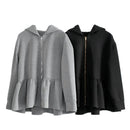 New Japanese And Korean Style Women's Hooded Sweatshirt Jacket