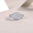 Shining Frenzy - A Wedding Ring Set With Top-quality Moissanite S925 Silver And Platinum-plated Diamond. The Ring Can Be Inspected With A Diamond Pen