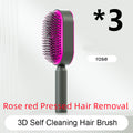 Hair Brush For Women, One-key Cleaning Hair Loss Airbag Massage Scalp Comb Anti-Static Hairbrush