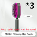 Hair Brush For Women, One-key Cleaning Hair Loss Airbag Massage Scalp Comb Anti-Static Hairbrush