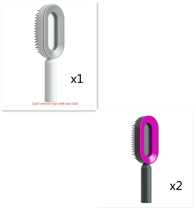 Hair Brush For Women, One-key Cleaning Hair Loss Airbag Massage Scalp Comb Anti-Static Hairbrush