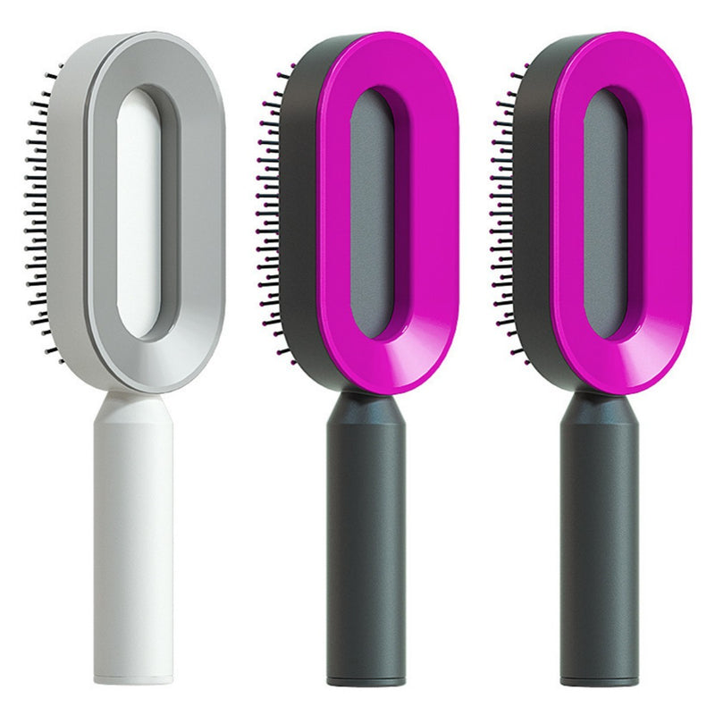 Hair Brush For Women, One-key Cleaning Hair Loss Airbag Massage Scalp Comb Anti-Static Hairbrush