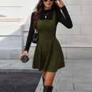Fashion Commuter Corduroy Overall Dress Women