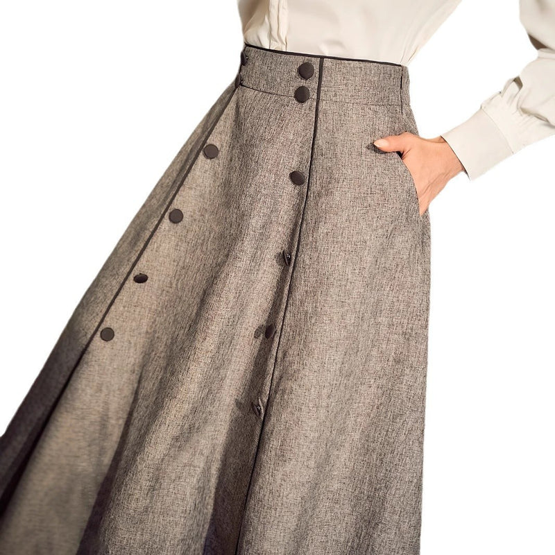 New High-waisted Slimming Ladies' Elegant Skirt