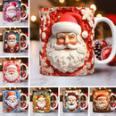 Creative 3D Christmas Ceramic Mug Unique Space Design Christmas Gifts For Kids Adults Kitchen Gadgets