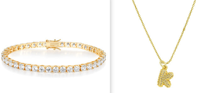 Brass Micro-inlaid Balloon Bubble Small Size 26 English Letters Necklace