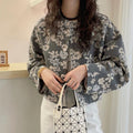 New Loose Versatile Korean-style Floral Print Jacket