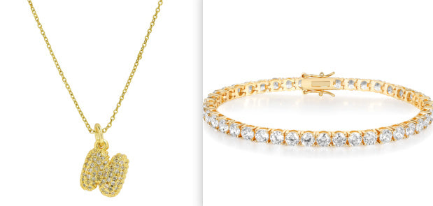 Brass Micro-inlaid Balloon Bubble Small Size 26 English Letters Necklace