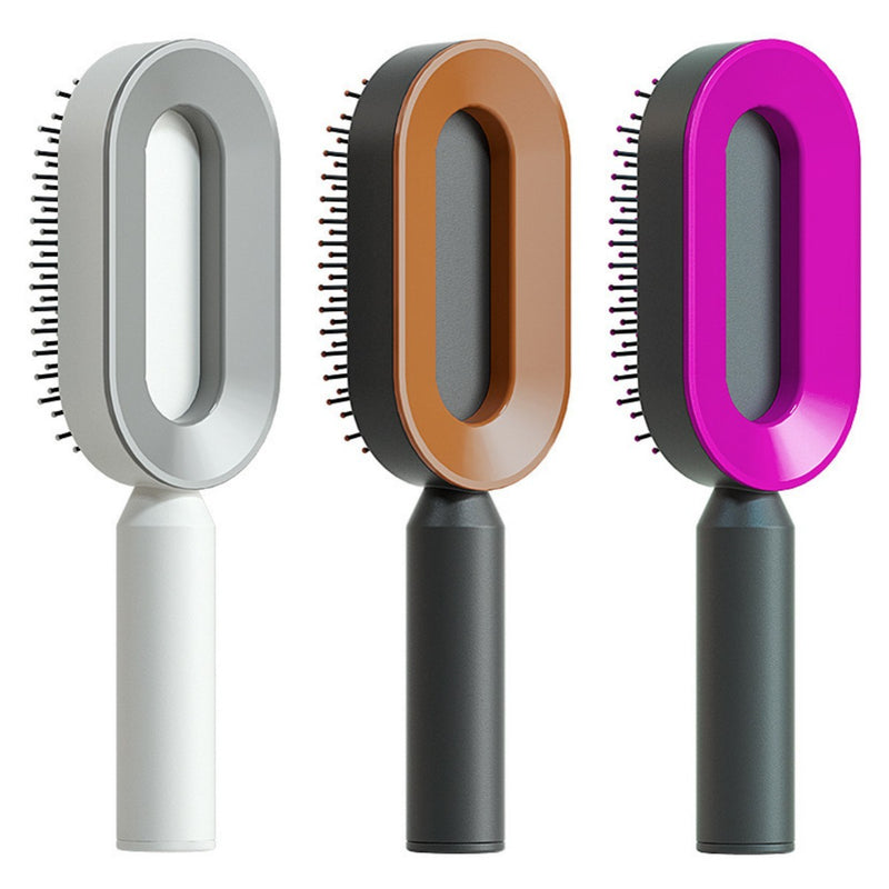 Hair Brush For Women, One-key Cleaning Hair Loss Airbag Massage Scalp Comb Anti-Static Hairbrush