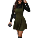 Fashion Commuter Corduroy Overall Dress Women