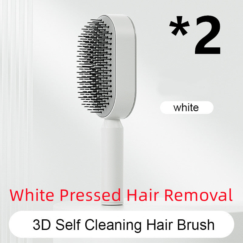 Hair Brush For Women, One-key Cleaning Hair Loss Airbag Massage Scalp Comb Anti-Static Hairbrush