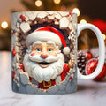Creative 3D Christmas Ceramic Mug Unique Space Design Christmas Gifts For Kids Adults Kitchen Gadgets