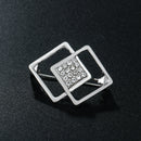 Minimalist Pearl Floral Brooch With Diamond Flower Accessory Pin