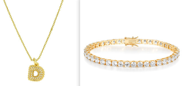 Brass Micro-inlaid Balloon Bubble Small Size 26 English Letters Necklace