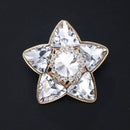 Minimalist Pearl Floral Brooch With Diamond Flower Accessory Pin