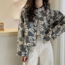 New Loose Versatile Korean-style Floral Print Jacket