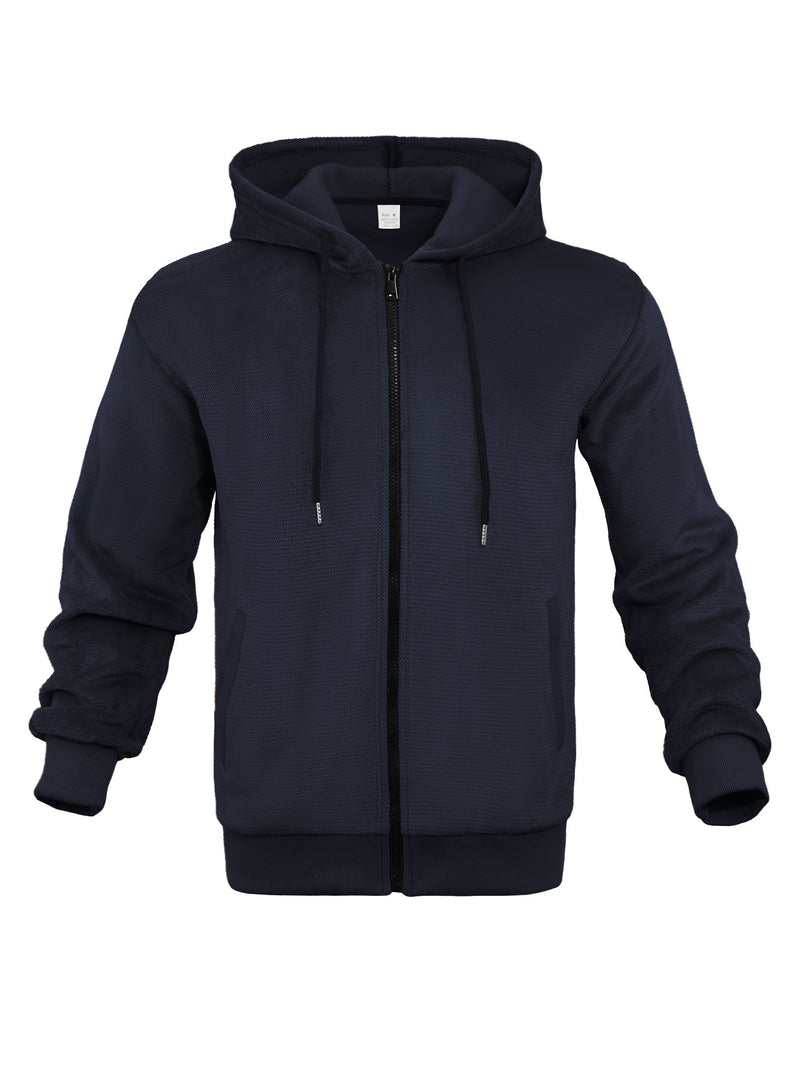 Fashion Casual Zippered Hooded Sweatshirt For Men