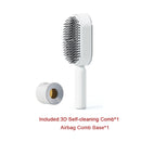 Hair Brush For Women, One-key Cleaning Hair Loss Airbag Massage Scalp Comb Anti-Static Hairbrush