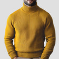 Knitted High-neck Long-sleeve Zip-up Sweater