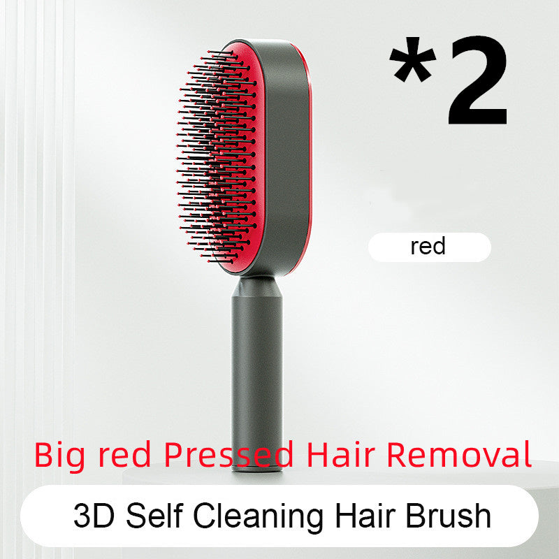 Hair Brush For Women, One-key Cleaning Hair Loss Airbag Massage Scalp Comb Anti-Static Hairbrush
