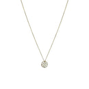 Retro Magnetic Folding Heart Shaped Four Leaf Clover Pendant Necklace