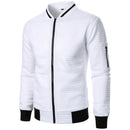 Men's Zip-up Stand Collar Sweatshirt Jacket