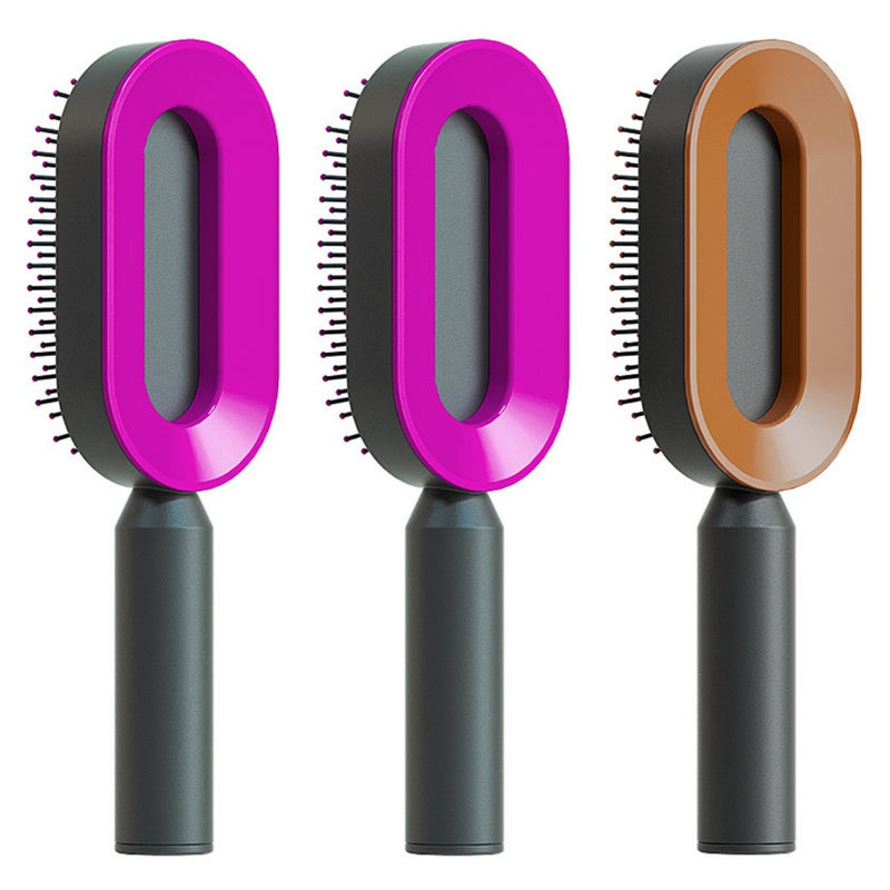 Hair Brush For Women, One-key Cleaning Hair Loss Airbag Massage Scalp Comb Anti-Static Hairbrush