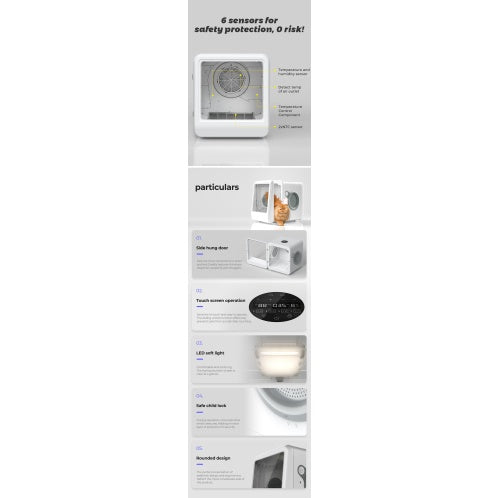 Pet Dryer Room, Cats & Dogs, Hot & Cold Air Automatic Pet Hair Dryer Case