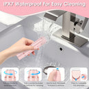 1Pc 2 In 1 Bikini Trimmer For Women Dual Head Cordless Body Shaver IPX7 Waterproof Rechargeable 
Pubic Hair Razor Wet And Dry