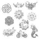 Minimalist Pearl Floral Brooch With Diamond Flower Accessory Pin