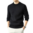 Round Neck Men's Fashion Versatile Thick Long Sleeve Base Sweater
