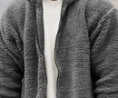 Casual Men's Solid Color Hooded Jacket