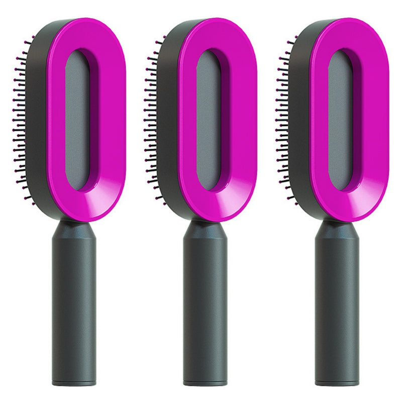 Hair Brush For Women, One-key Cleaning Hair Loss Airbag Massage Scalp Comb Anti-Static Hairbrush