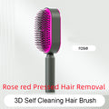 Hair Brush For Women, One-key Cleaning Hair Loss Airbag Massage Scalp Comb Anti-Static Hairbrush