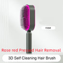 Hair Brush For Women, One-key Cleaning Hair Loss Airbag Massage Scalp Comb Anti-Static Hairbrush