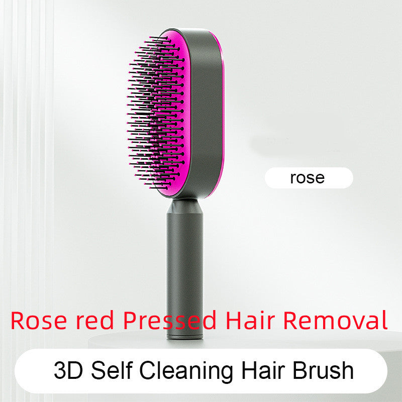 Hair Brush For Women, One-key Cleaning Hair Loss Airbag Massage Scalp Comb Anti-Static Hairbrush