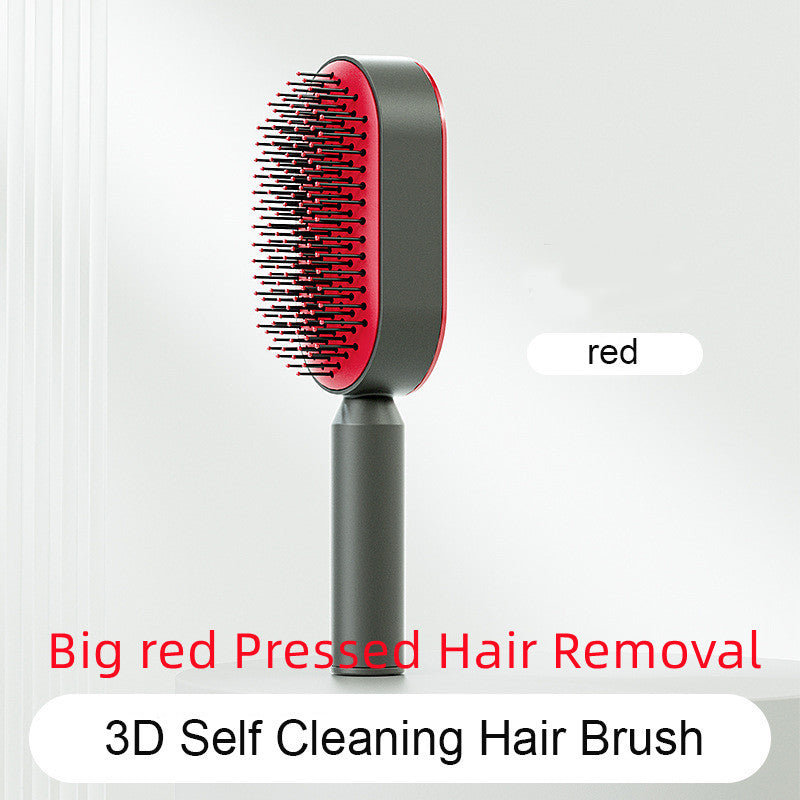 Hair Brush For Women, One-key Cleaning Hair Loss Airbag Massage Scalp Comb Anti-Static Hairbrush
