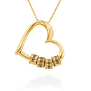 POD Personalized Name Beaded Heart Bead