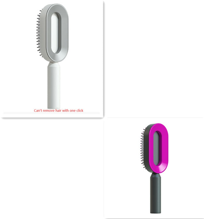 Hair Brush For Women, One-key Cleaning Hair Loss Airbag Massage Scalp Comb Anti-Static Hairbrush