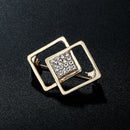 Minimalist Pearl Floral Brooch With Diamond Flower Accessory Pin