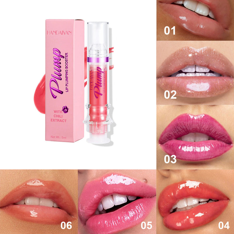HANDAIYAN Lip Plumping Booster Gloss ,Lip Mirror Liquid Lipstick